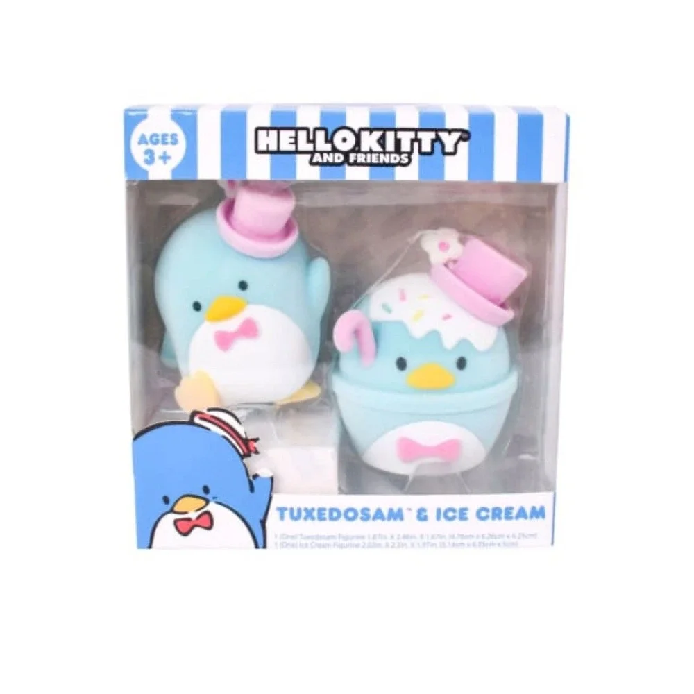 Hello Kitty And‎ Friends Figurine Set - Tuxedo Sam & Ice Cream